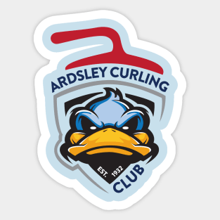 Curling Duck Sticker